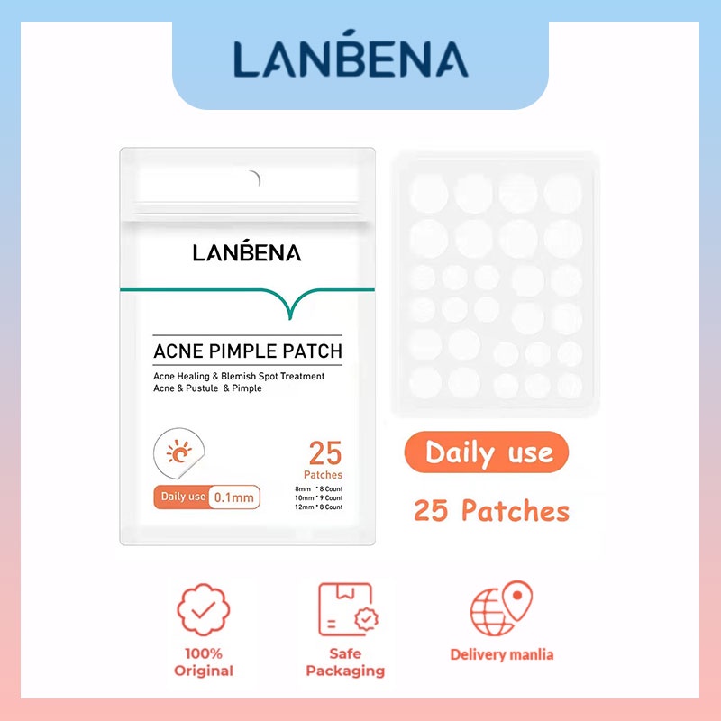 LANBENA Acne Pimple Patch 25pcs Daily Use Invisible Acne Stickers ...