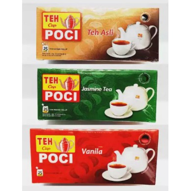 ┋Teh Poci Teh Hitam Black / Lemon Tea / Vanilla / Jasmine X 25 Tea Bags ...