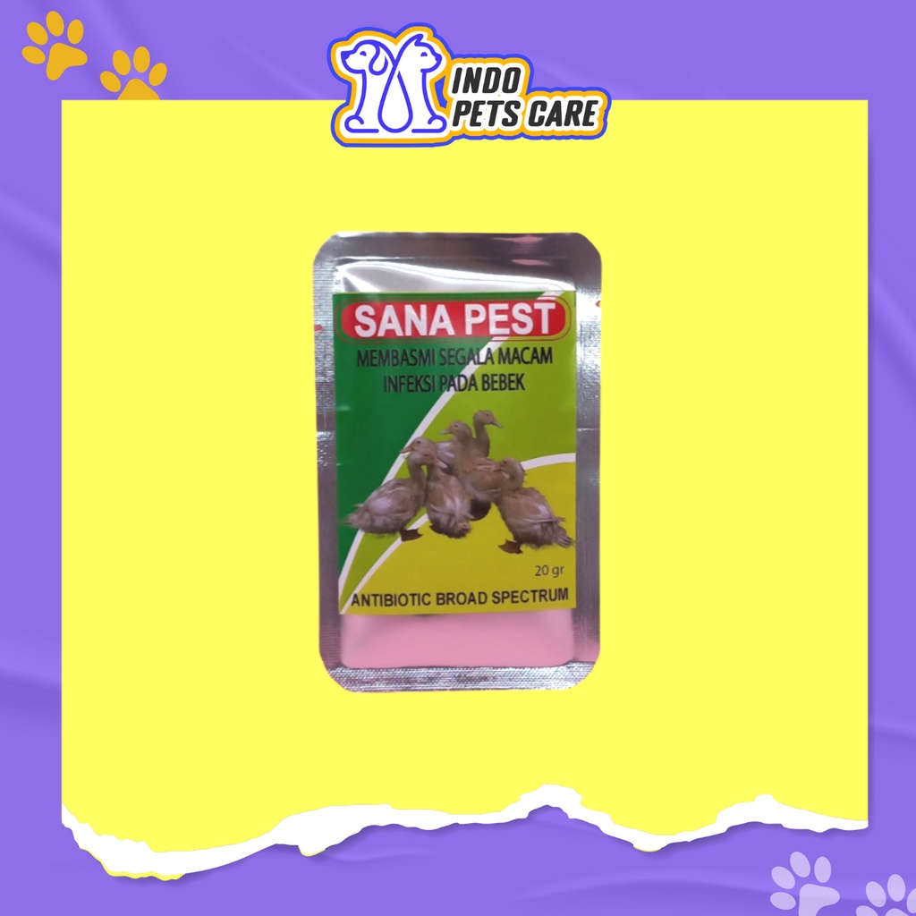 Anti DUCK Infection SANA PEST 20 Grams Antibiotics Eradicate All