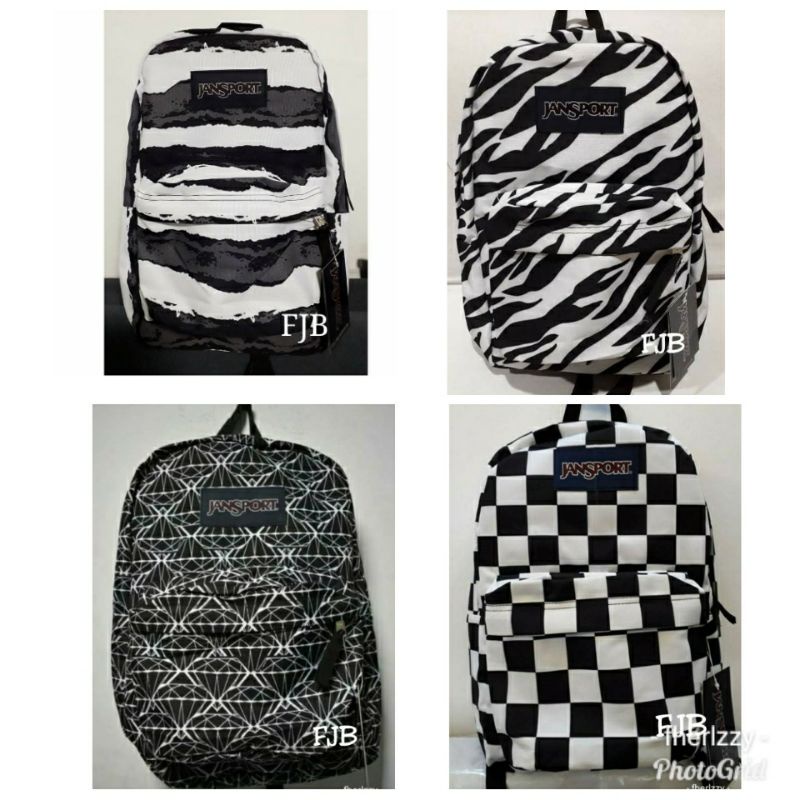 COD JS Superbreak BLACK & WHITE Designs BACKPACK BAGS #5 | Shopee ...
