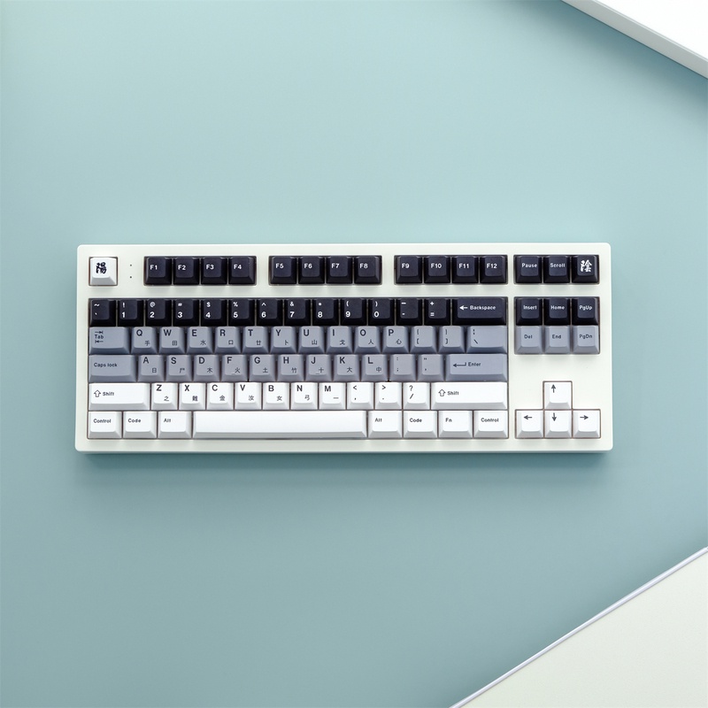 GMK Yin Yang 129 key PBT original high thermal sublimation mechanical ...