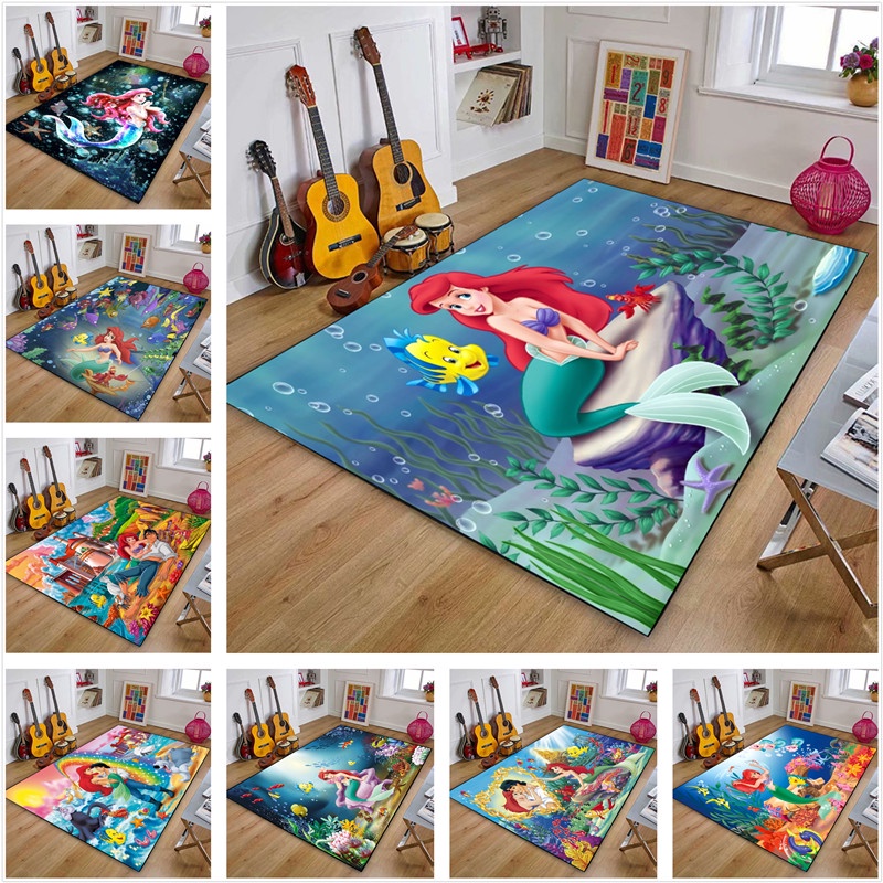 Disney The Little Mermaid Carpet Ariel Princess Fashion Living Room ...