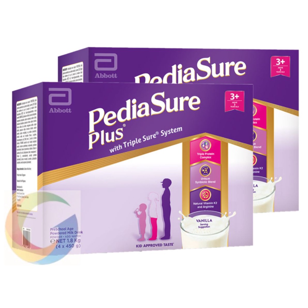 Pediasure Plus Vanilla 3.6 KG (2 boxes of 1.8kg)-JUNE 2025 EXP | Shopee ...