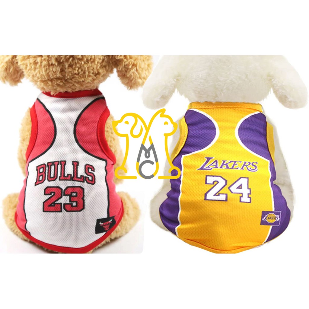 NBA, Dog, Nib La Lakers 24 Kobe Dog Jersey Small