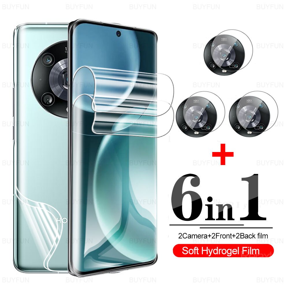 6in1 Protector Film For Honor Magic4 Pro Screen Camera Soft Hydrogel ...