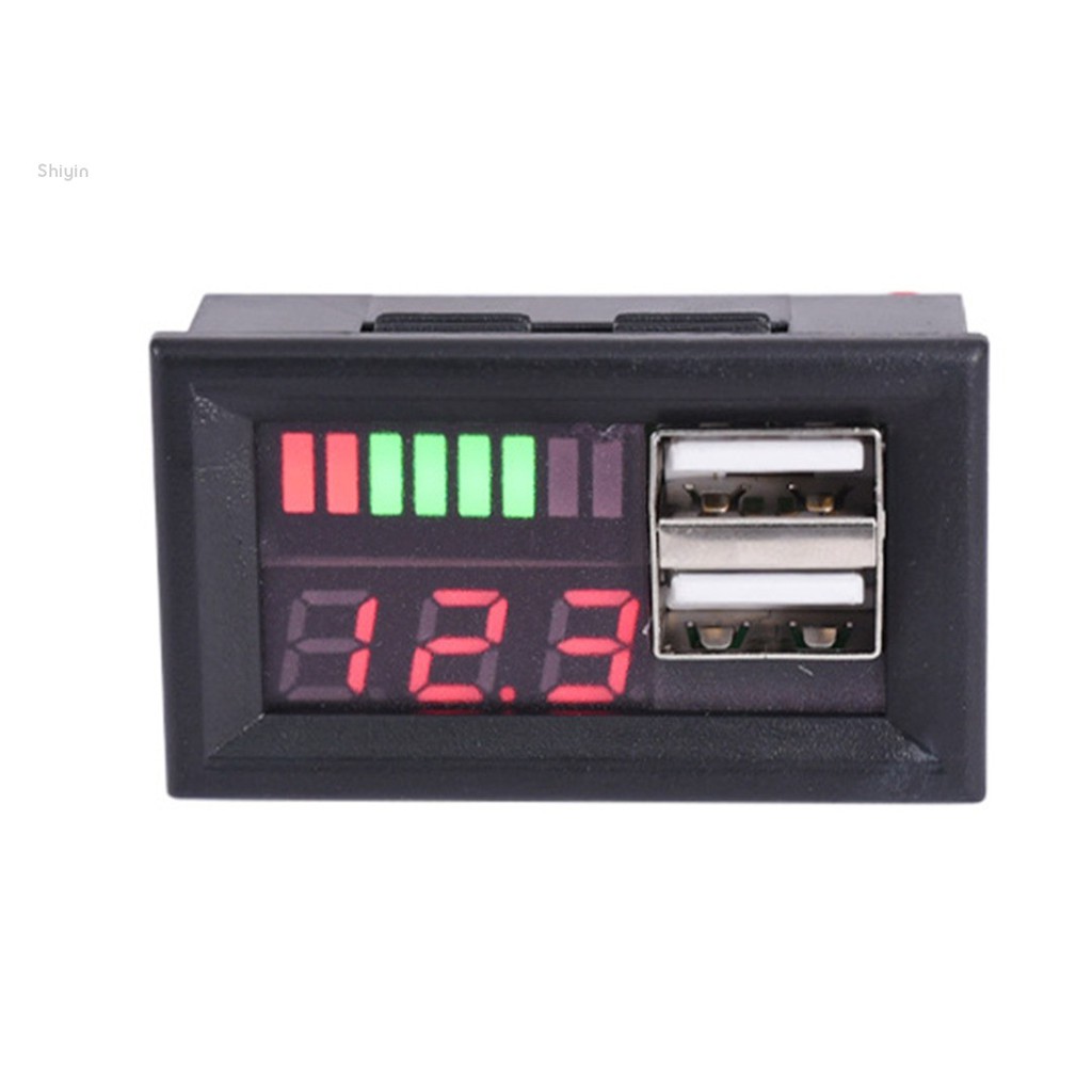 Shiyin New LED 12V Lead Acid Battery Capacity Indicator Voltage Meter ...