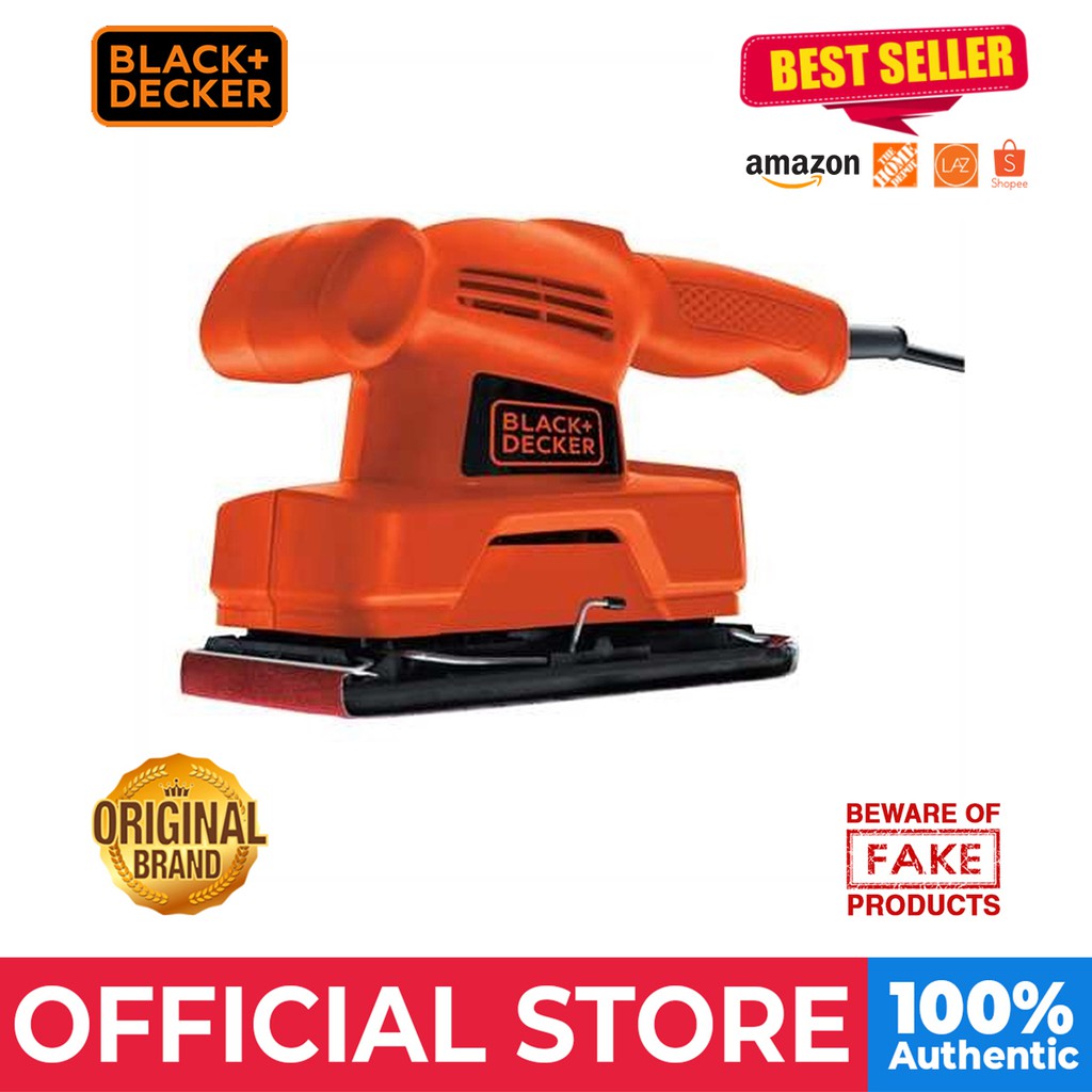 Black and Decker 135W 1/3 Sheet Sander (KA300B1) Shopee Philippines