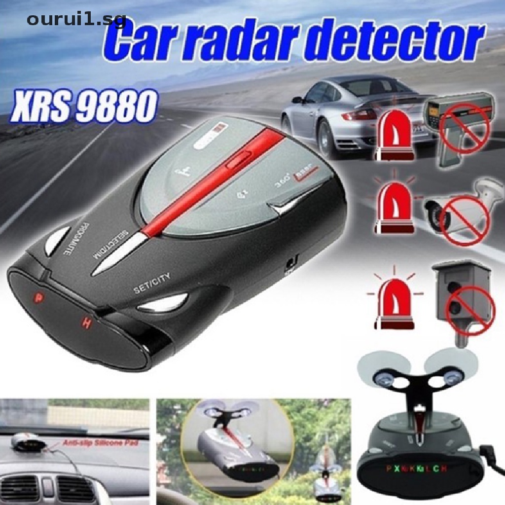 ☌◎{FCC} 360 Degree Led Display Cobra XRS 9880 Laser Anti Radar Detectors  Driving {ourui1.sg}