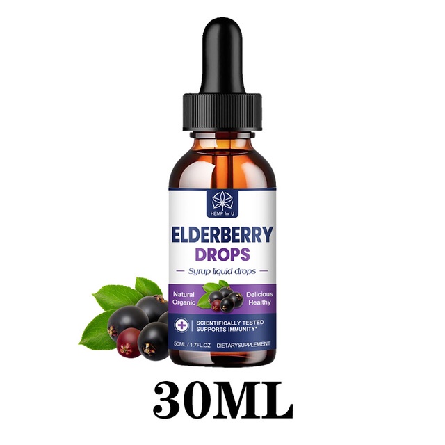 HFU Elderberry Drops Boost Immune System Protect the Heart Relieves