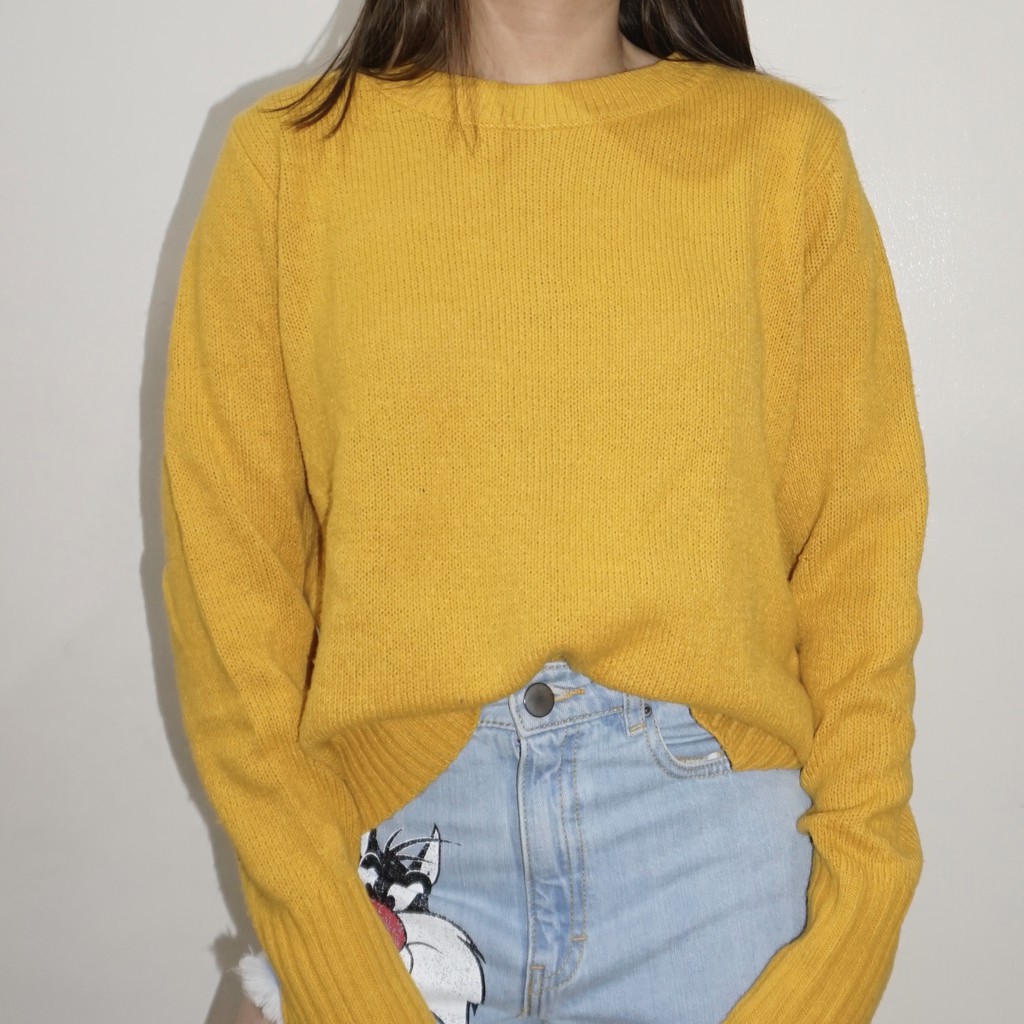 Mustard yellow sweater outlet h&m