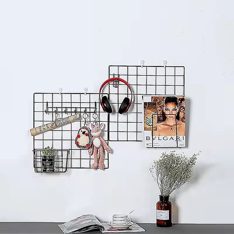 Grid Wall Panel White Wall Grid Organizer Multifunctional Wire
