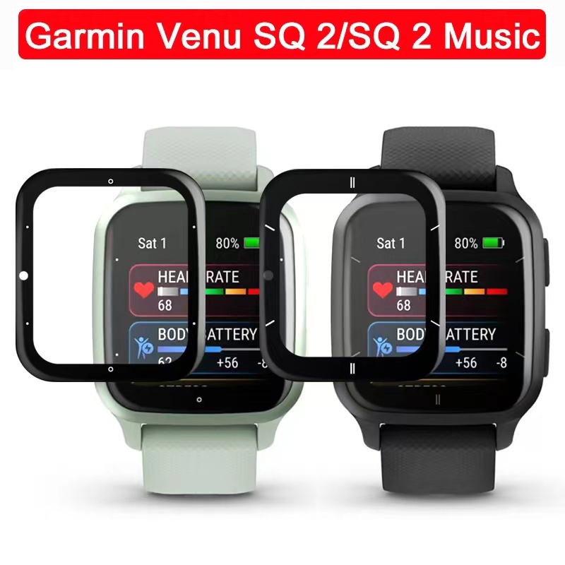 3D PMMA Screen Protector Full Coverage for Garmin Venu Sq 2 Music
