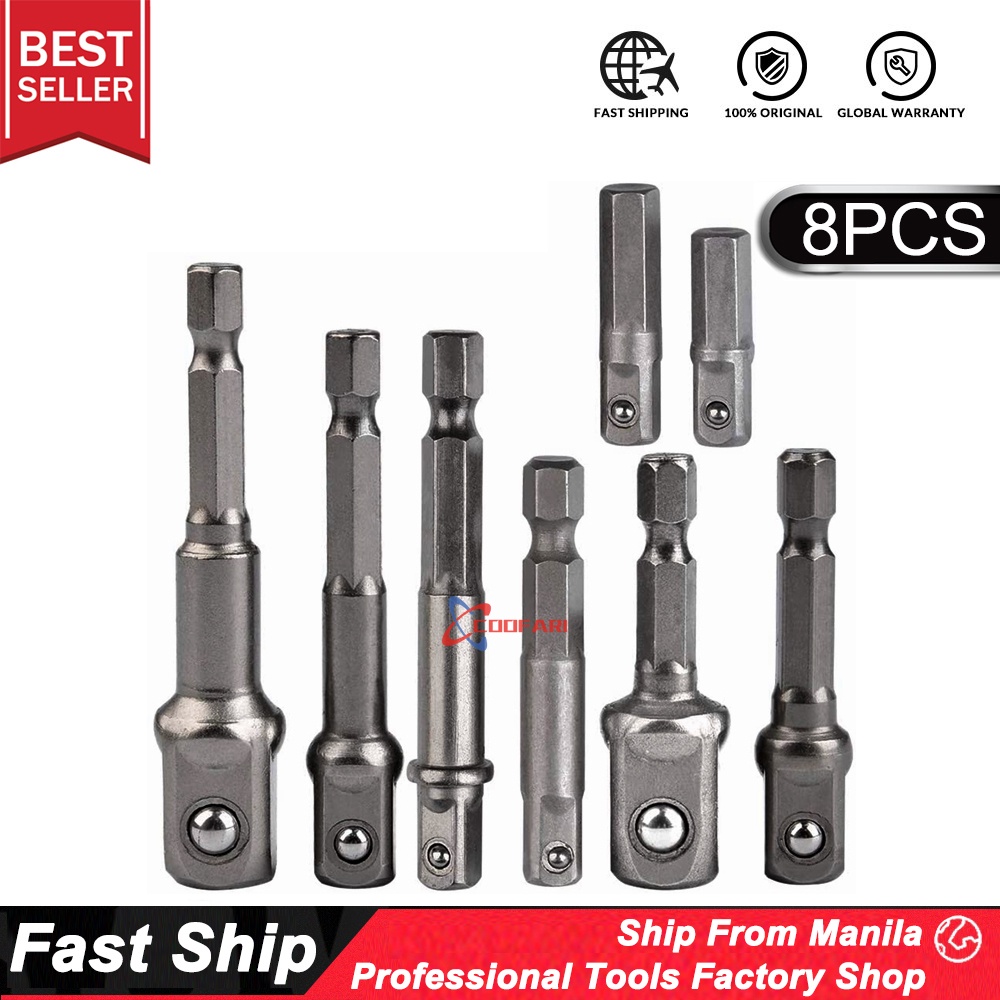 thumbnail image 2 of YOSIGHT 3Pcs Power Extension Bar Set, 1/4 In. Hex Shank Driver Socket Adapter For Drill 1 4 In 3 8 In 1 2 In Chrome Vanadium Steel Adapter C36 2 of 11
