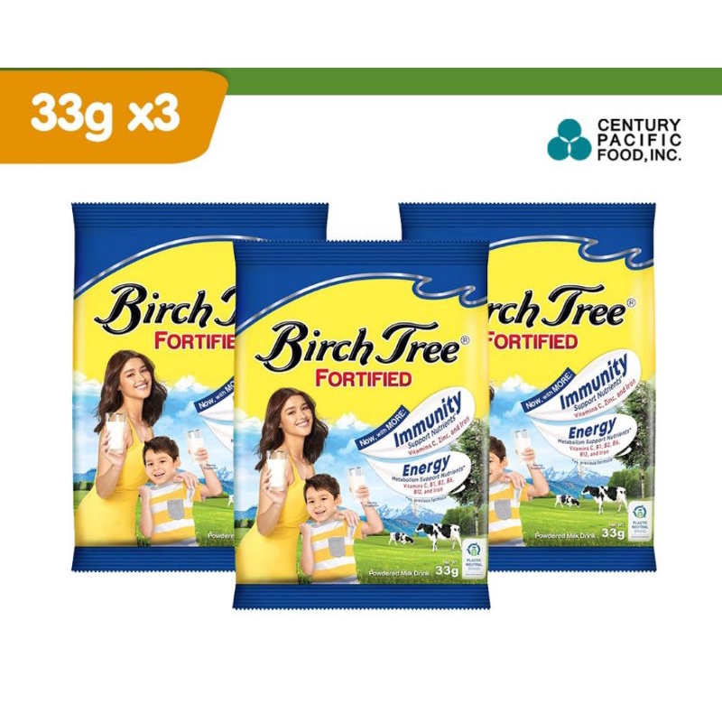 33g x 3 Birch Tree Fortified Powdered Milk Drink Shopee Philippines