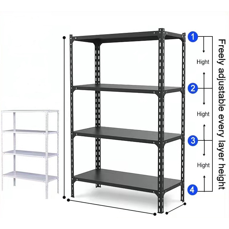 4 Tiers 3 Tiers Cold-rolled Steel Tiers Shelving Units Heavy Duty ...