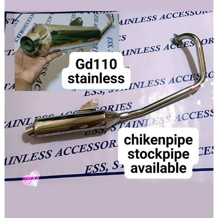 Gd110 Stainless StockPipe/ ChikenPipe Available Doble Elbow | Shopee ...