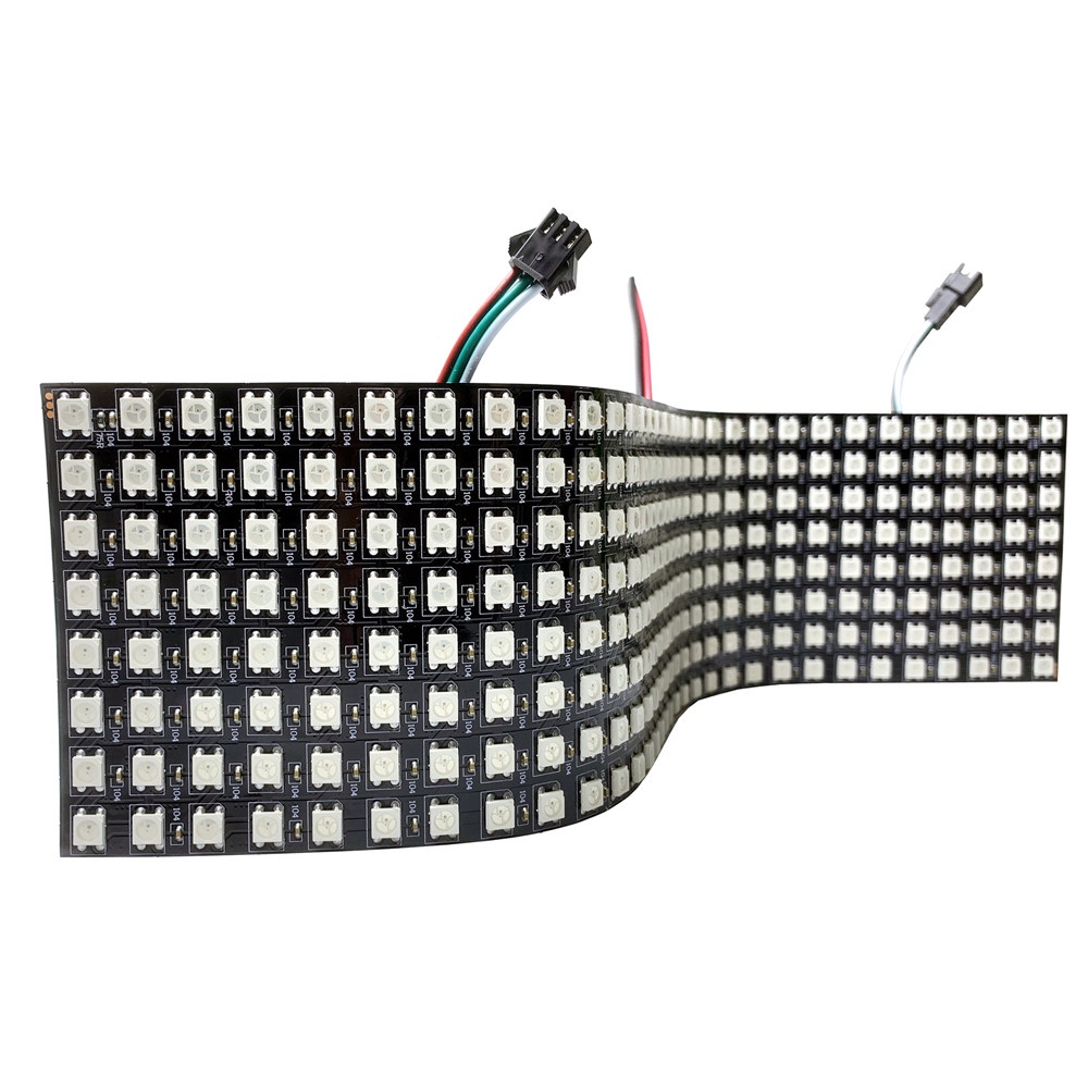 Ws2812b Rgb Flexible 8x8 16x16 8x32 Panel Matrix Screen Ws2812b Led Pixel Module Ws2812 Ic 