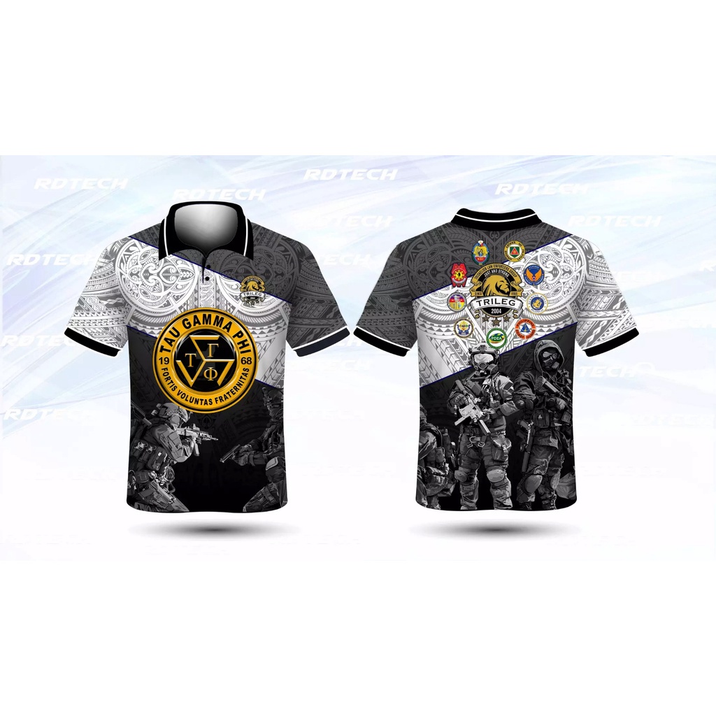 Tau Gamma Phi Frat Shirt 2022 NEW TAU GAMMA PHI 1968 TRILEG Sublimation  Polo Shirt