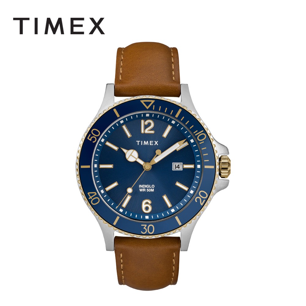 Timex Harborside Brown Leather Analog Watch For Men TW2R64500 STYLE Shopee Philippines