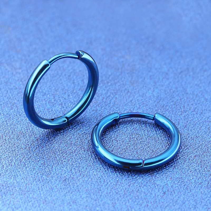 Fashion Hoop Stainless Steel Earring For Women Men 2.5MMPipe Diameter