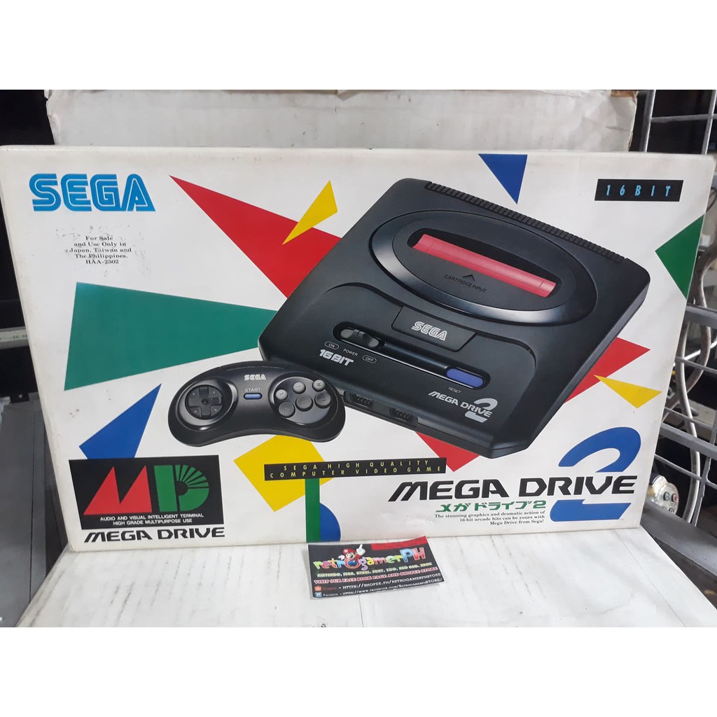 Console SEGA Mega Drive 2 +1 - HAA-2502 - Avec Puyo Puyo - Boîte - Testée