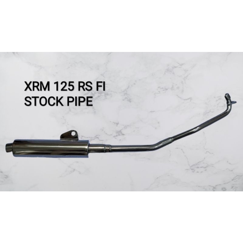 Honda XRM 125 RS Fi / RS125 Fi - StockPipe - Stainless | Shopee Philippines