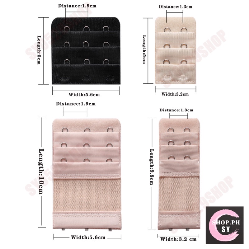 1Pcs Ladies 2 & 3 Hooks Extender Elastic Stretchy