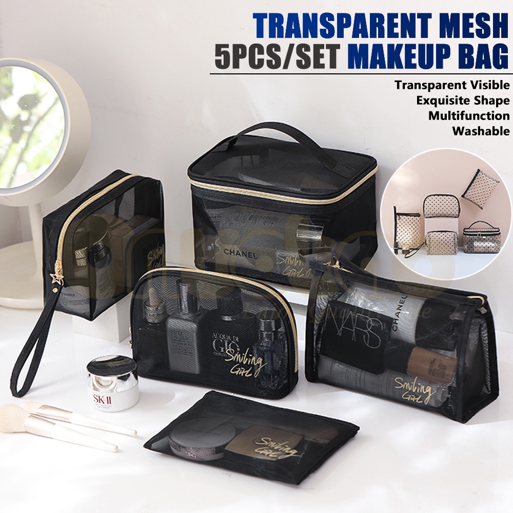 Mesh Make Up Pouch Organizer Pouch Hygiene Kit Pouch For School ...