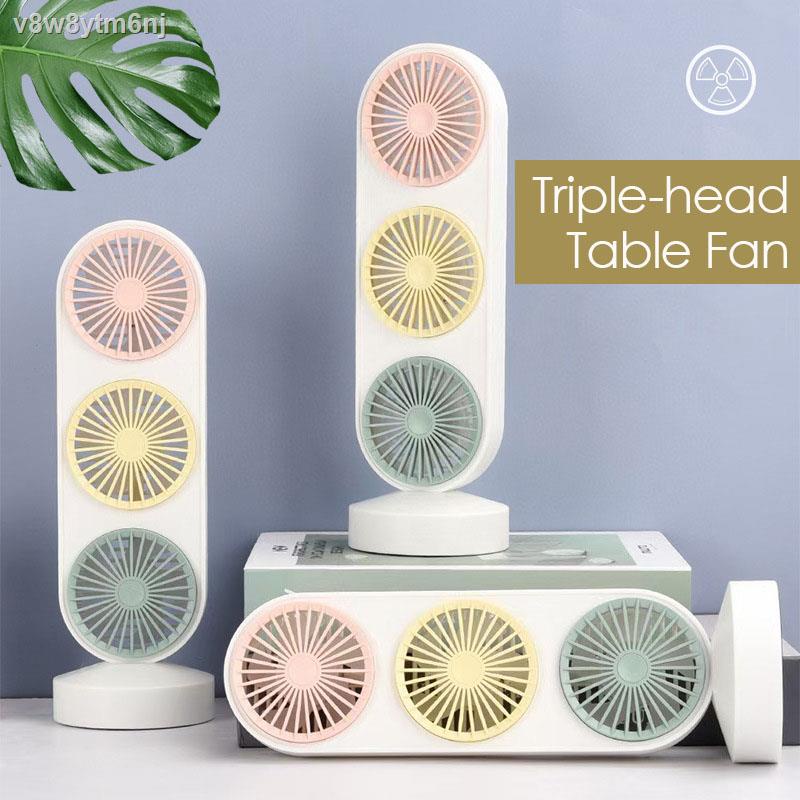 ﺴThreehead Rechargeable Fan Mini Portable Electric Desktop Personal