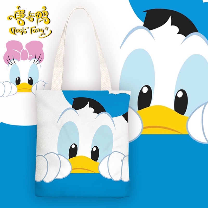 Saludos Amigos Donald Duck Goofy Children School Bag Serviceable Dramatic Cartoons Travel Bag with Pen Bag 3Pcs/Set for Girls Aged 7 to 15 Years for