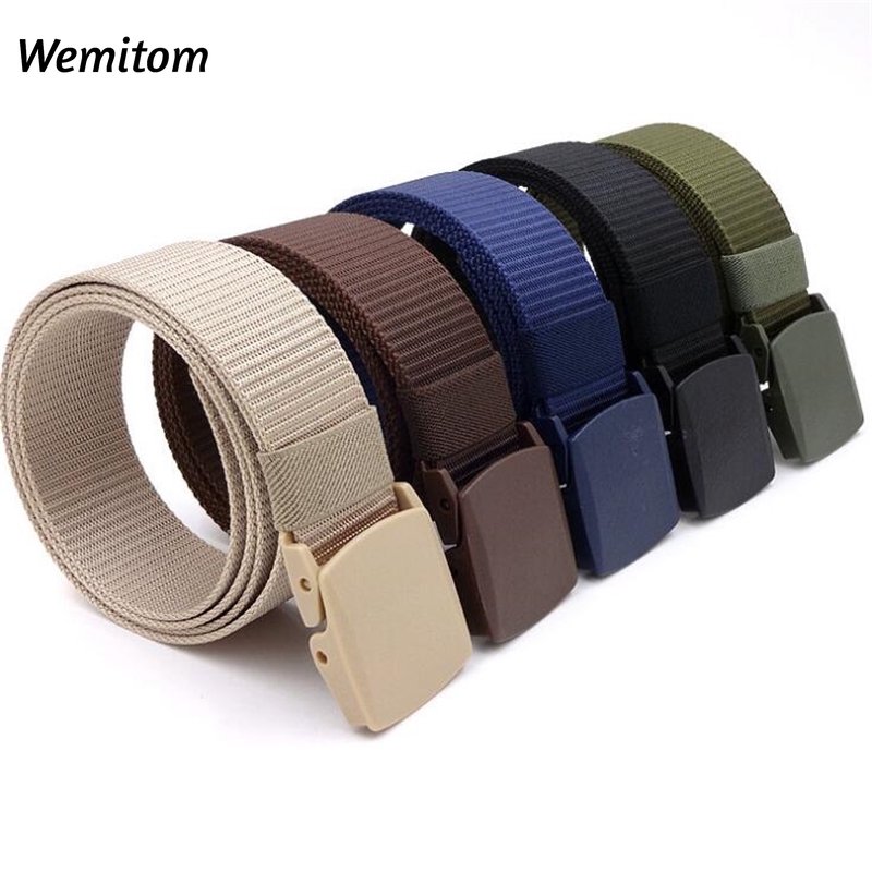 Wemitom Military Nylon Adjustable Belt Men Outdoor Travel Tactical