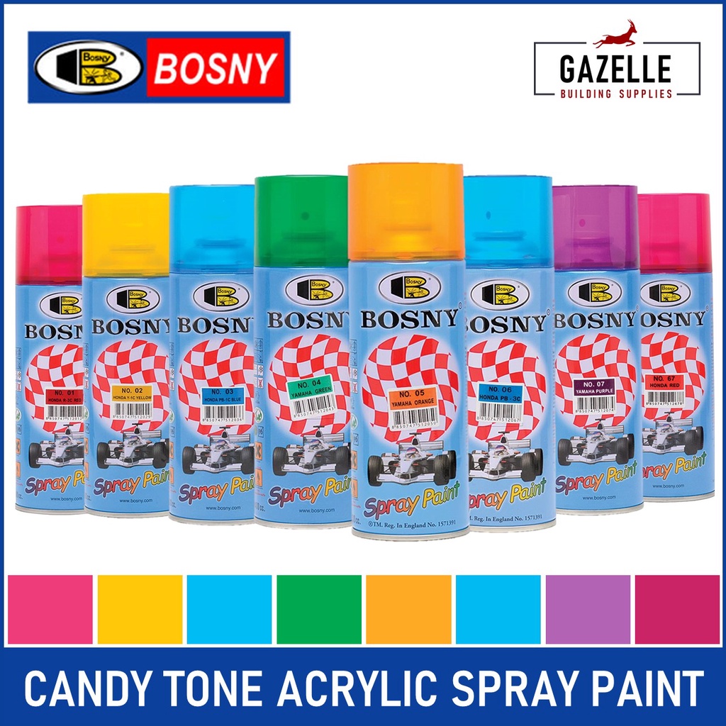 Bosny Candy Tone Spray Paint 400ml Shopee Philippines