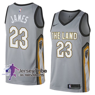 Cleveland Cavaliers #23 LeBron James Gray City Jersey