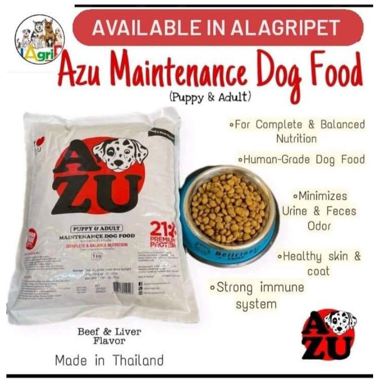 AZU DOG FOOD 1KG ,5KG ,20KG Shopee Philippines