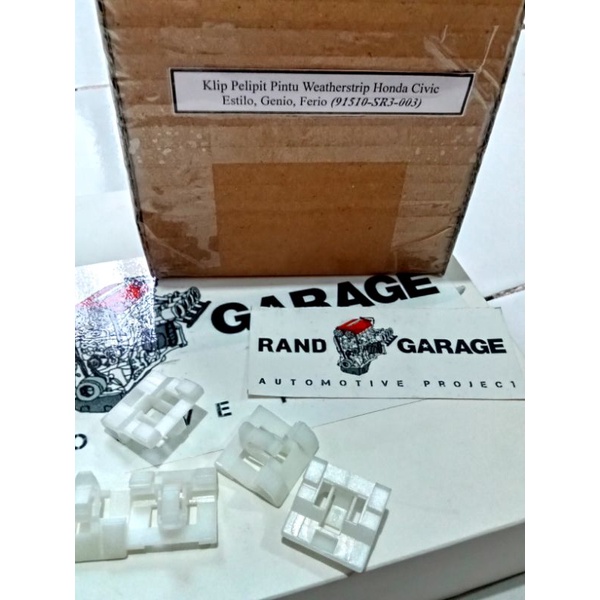 10 Clips Moulure Courroie De Vitre Pour Honda Civic 1992-1995 - Réf. OEM 91510-SR3-003 (blanc)