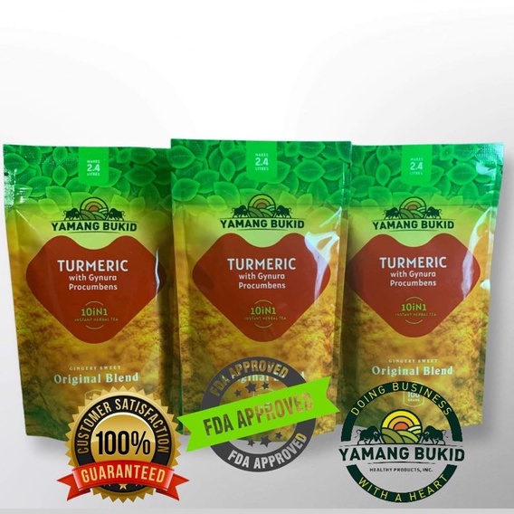 Yamang Bukid Turmeric Powder 10 in 1 Tea (3 Packs 100 Grams Shopee