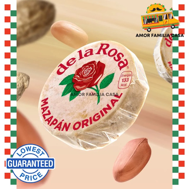 De La Rosa Mazapan ( Per Piece ) Dela Rosa Mexican Candy Product of ...