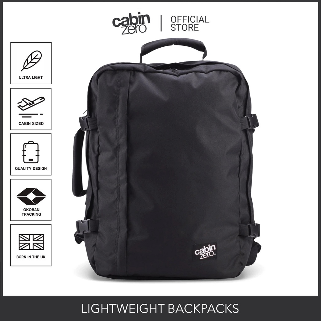 CabinZero Classic 44L Backpack Hand Carry Luggage Travel Bag