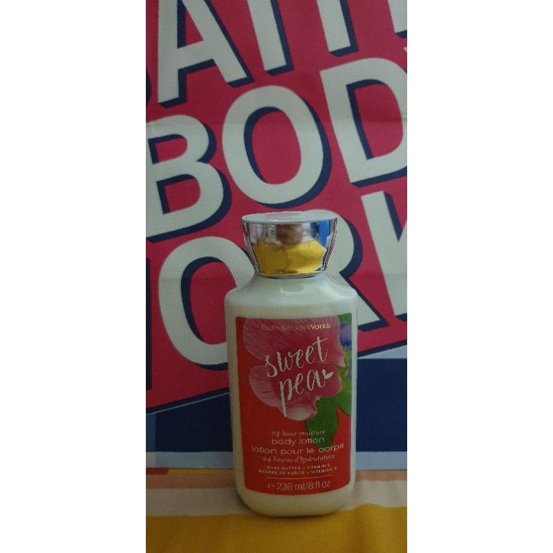 Sweet Pea Bath And Body Works Lotion 236ml, 100% Original | Shopee ...