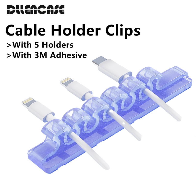 Dllencase Cable Holder Clips, Cable Management Cord Organizer Clips TPU ...