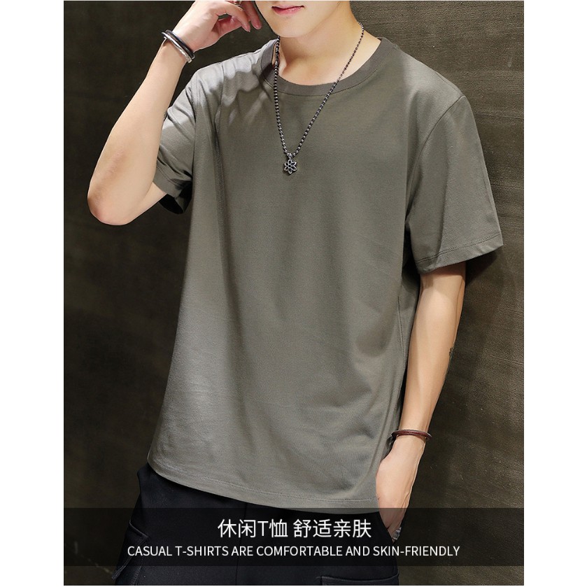 Simple personality Men's T-shirts high quality cotton short sleeves COD ...