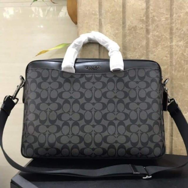 Black coach cheap laptop bag