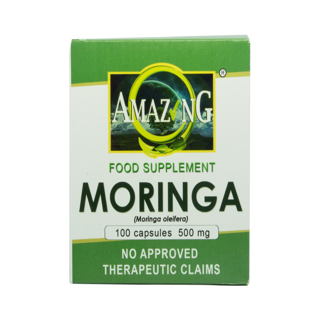 Moringa Capsules-Amazing Food Supplement Malunggay 500mg Box of 100 FDA ...