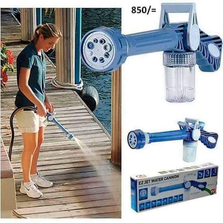 8 IN 1 EZ JET WATER CANNON GUNS SOAP DISPENSER PUMP WATER HOSE NOZZLE SPRAY GUN , PRESSURE