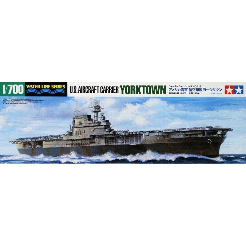 Tamiya 31712 1/700 Scale Model Kit WWII U.S Aircraft Carrier USS ...