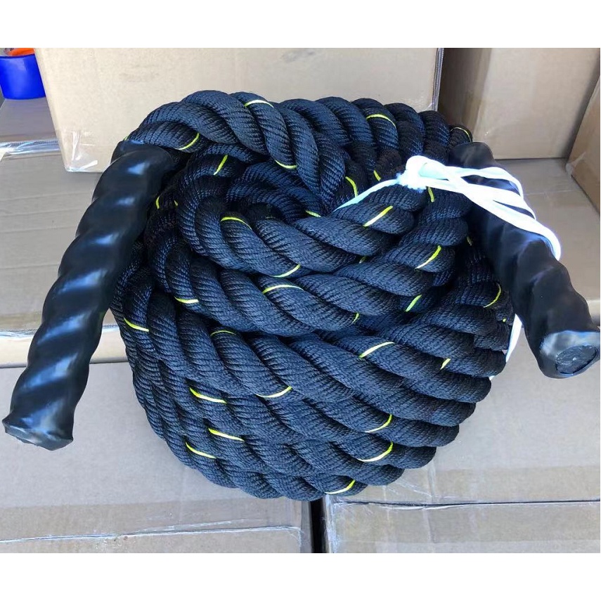 38mm*9m 8KG Fitness Battle Ropes, Fitness Training Rope Muscle UFC ...