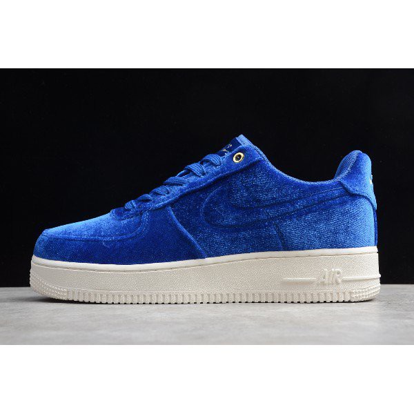 Nike Air Force 1 '07 Premium Velvet Blue Void/Sail-Metallic Gold -  AT4144-400