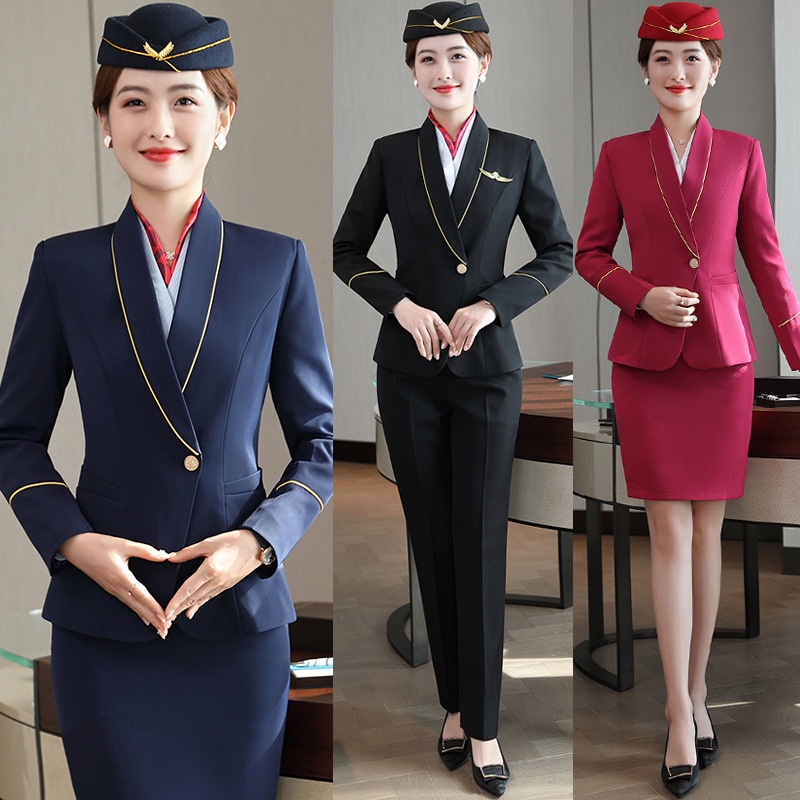 2024 Spring Autumn Long-Sleeved Professional Suit Hotel Workwear ...