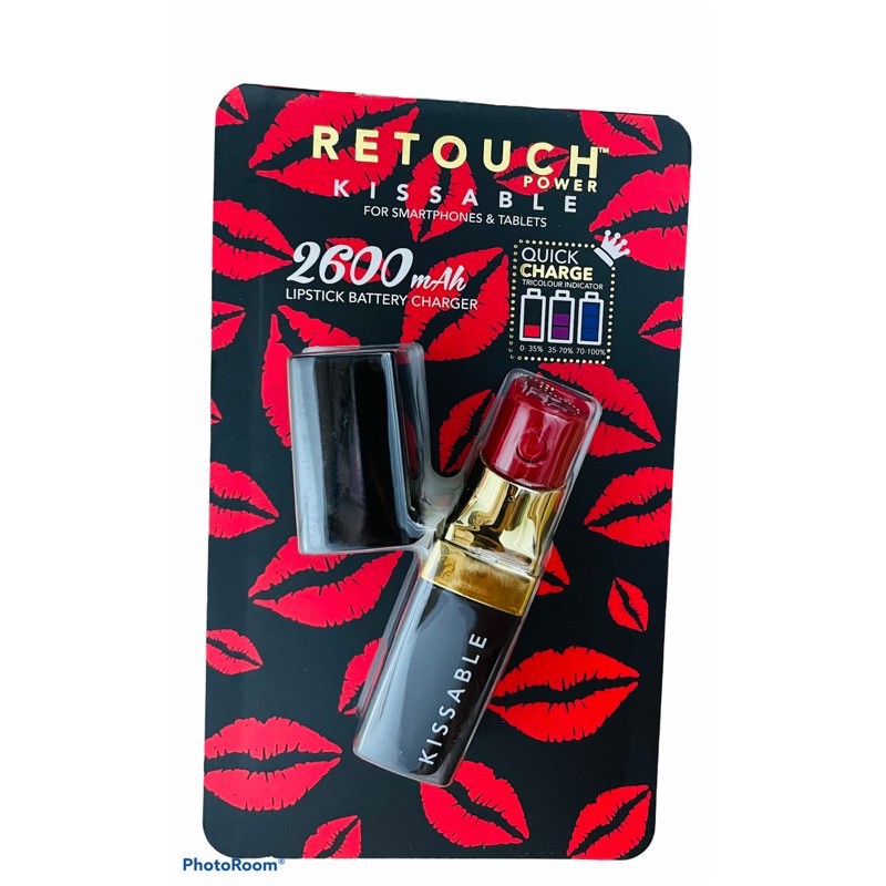 powerbank Retouch Power Kissable 2600 mAh Lipstick Power Bank