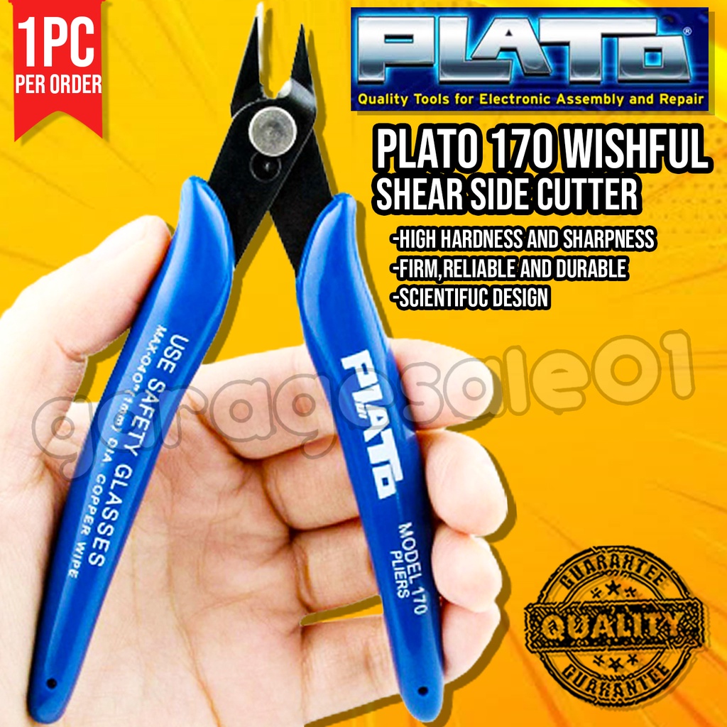 Plato Model 170 5 Small Wire Nipper Flush Diagonal Side Cutters